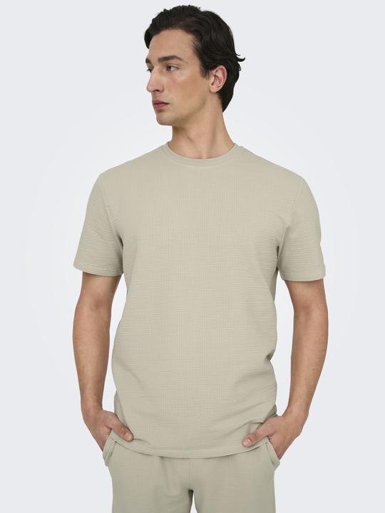Actual product image Only & Sons Onskian Life Reg Seersucker Ss Tee (XS)
