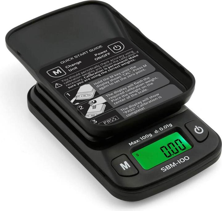 Actual product image SBM-100 Scale blue - 100g x 0.01g