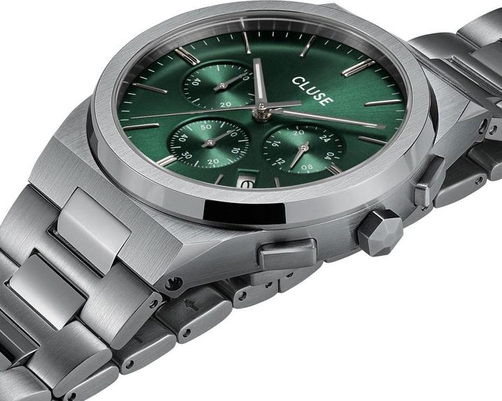 Actual product image Cluse Vigoureux Chrono Silver (Chronograph, 40 mm)