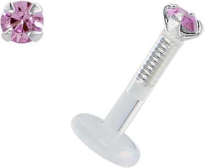Rosa brillante, Argento, Trasparente