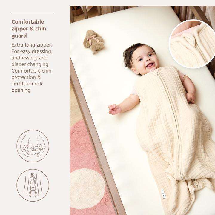 Produktbild Meyco schlafsack - pre-washed musselin (60 cm, Sommer)