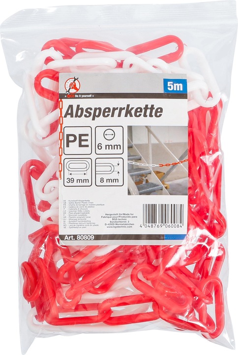 Immagine prodotto BGS Catena divisoria | Rosso-Bianco | Plastica | 5 m