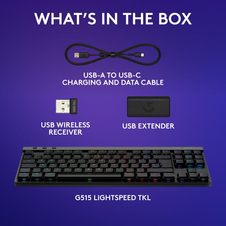 Image du produit Logitech G G515 Lightspeed (CH, Sans fil, Filaire)