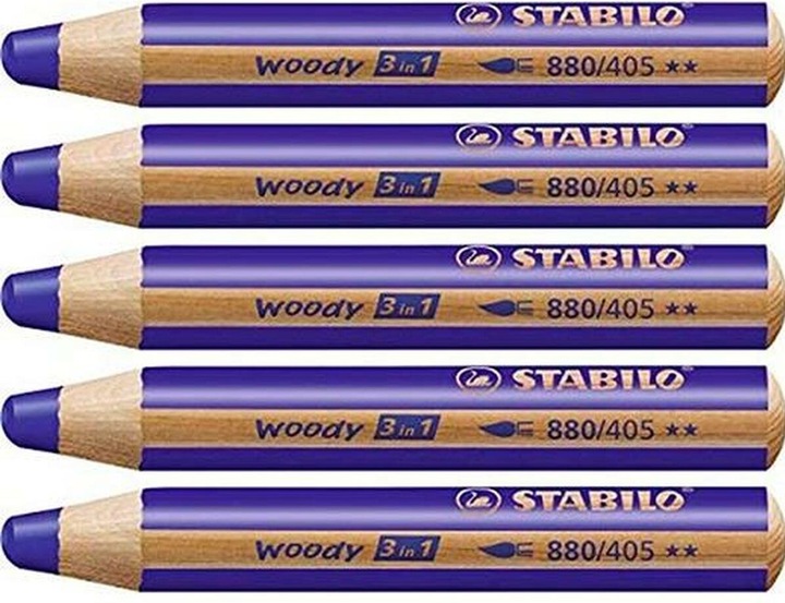 Actual product image STABILO woody 3 in 1 coloured pencil (Ultramarine blue, 1 x)