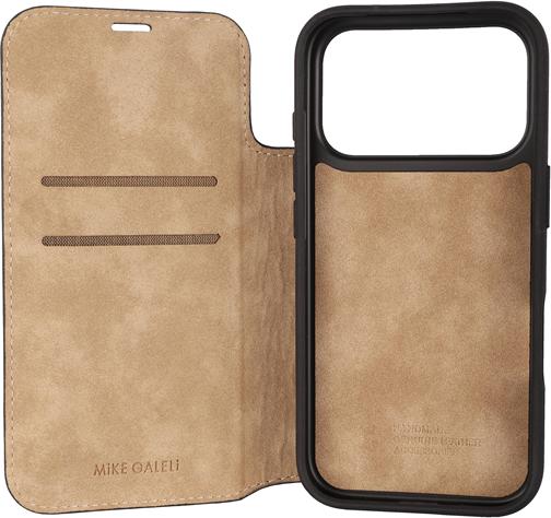 Produktbild Mike Galeli Book-Cover Echtleder Marc black (Apple iPhone 17 Pro)