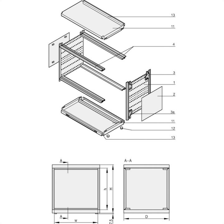 Actual product image Schroff ratiopacPRO air Enclosure - RATIO.AIR GR 6/7HE 63TE 375T (19 inch rack)