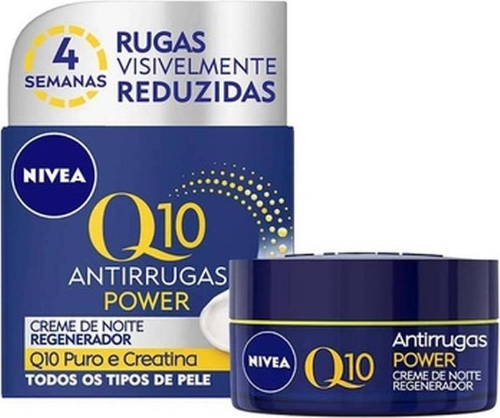 NIVEA Q10 Power Anti-Wrinkle Night Cream 50ml (50 ml, Nachtcreme)