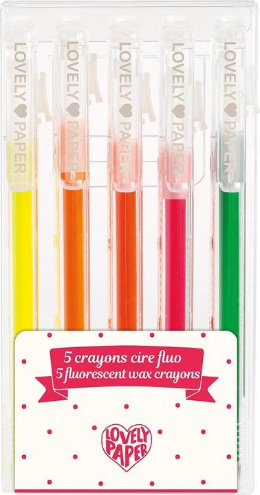 Produktbild Djeco 5 Wachsmalstifte Neon (Mehrfarbig, 5 x)