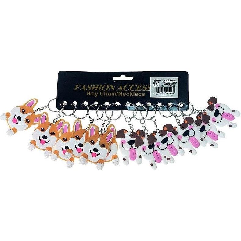 Adar, Portachiavi, Hunde-Schlüsselanhänger aus Silikon (12 Stück)