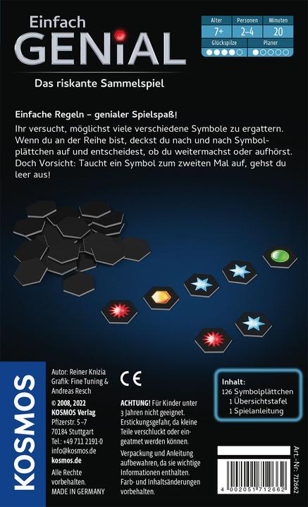 Immagine prodotto Kosmos Puzzle Semplicemente Ingegnoso: Gioco da asporto (Tedesco)