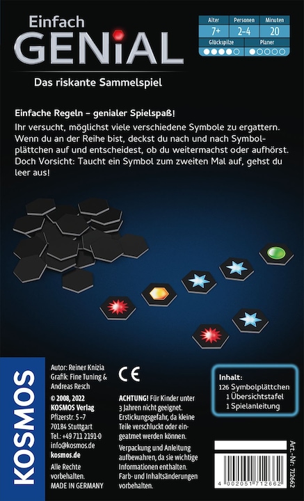 Immagine prodotto Kosmos Puzzle Semplicemente Ingegnoso: Gioco da asporto (Tedesco)