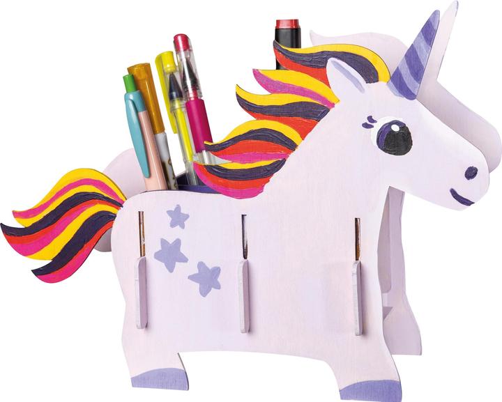 Produktbild Pebaro Holzbausatz Laser cut Stiftehalter Einhorn