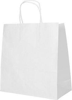 Papstar Papier-Tragetasche, 250 x 260 x 170 mm, weiá (Geschenktüte, 25 x)