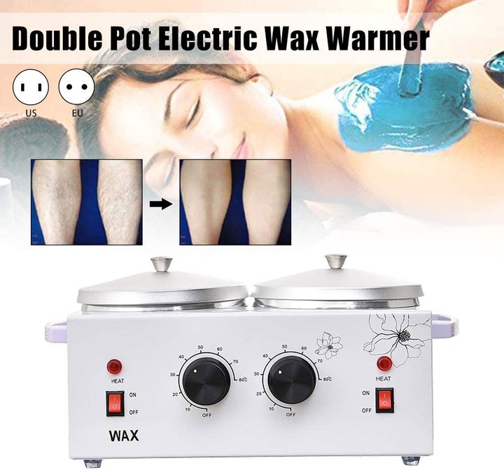 Immagine prodotto Eunewr Riscaldatore di cera 220V a doppio vaso (1 x)