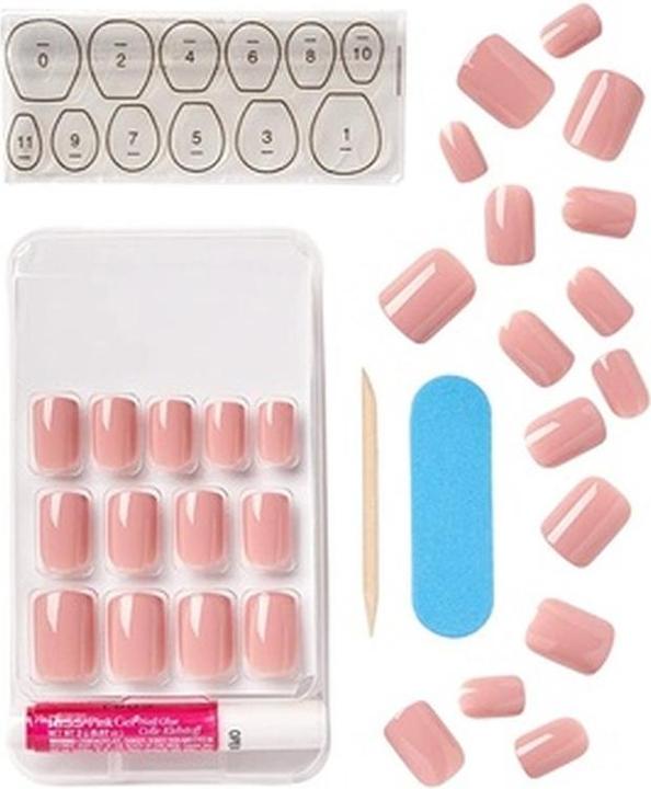 Actual product image KISS Gel Fantasy (Artificial nails, Rose, Transparent)