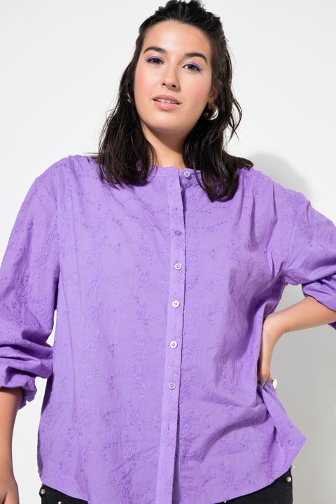 Image du produit Studio Untold Blouse oversize à manches longues ballon, en matière texturée (50, 52)