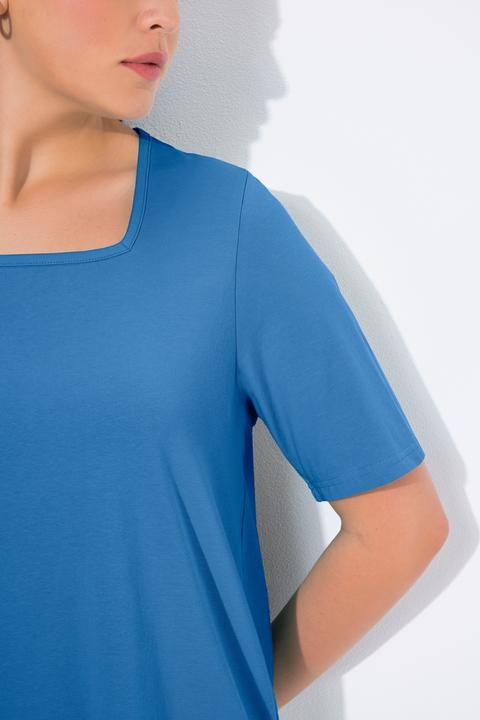Actual product image Ulla Popken Essential Square Neck Stretch Tee (58, 60)