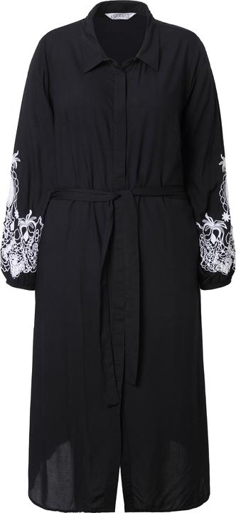 Produktbild Studio Untold Hemdblusen-Midikleid, A-Linie, bestickte Puffärmel (50, 52)