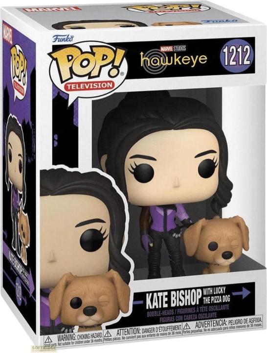 Actual product image Funko Pop! Marvel Hawkeye : Kate Bishop w/ Dog (1212)
