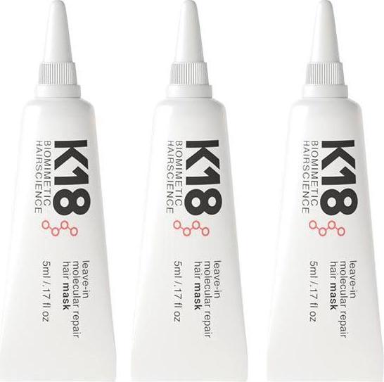 Actual product image K18 Leave-In Molecular Repair Hair Mask Set 3x5 ml (15 ml)
