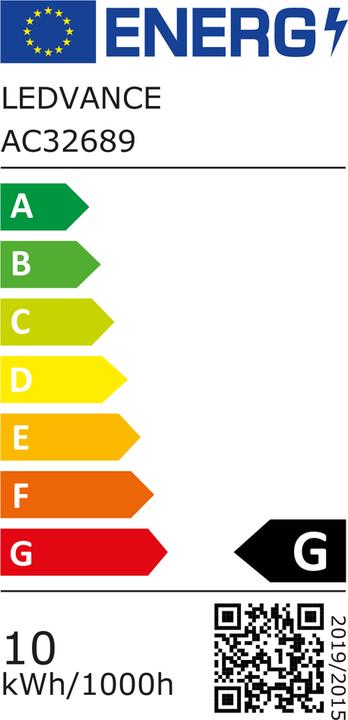 Energie-Label Ledvance LED-Reflektorlampe (E27, 10 W, 633 lm, 6 x, G)