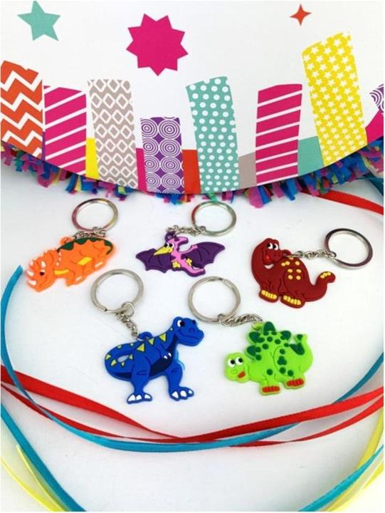 Actual product image Keychain - Dinosaur (5pcs)
