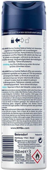 Produktbild NIVEA MEN Derma Control Defend Spray (Spray, 150 ml)