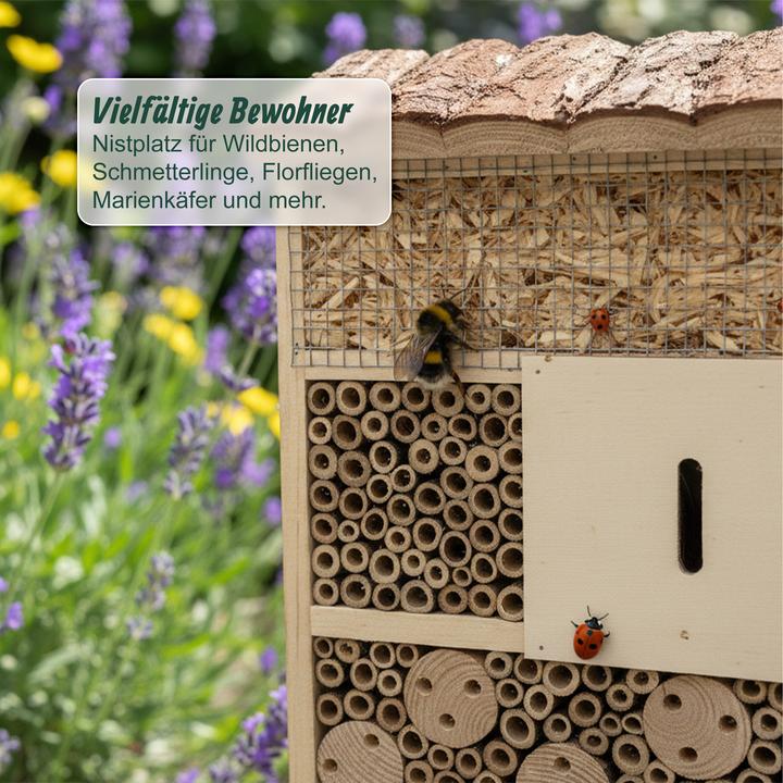 Immagine prodotto Relaxdays Hotel per insetti (Api, Coccinelle, Farfalle)