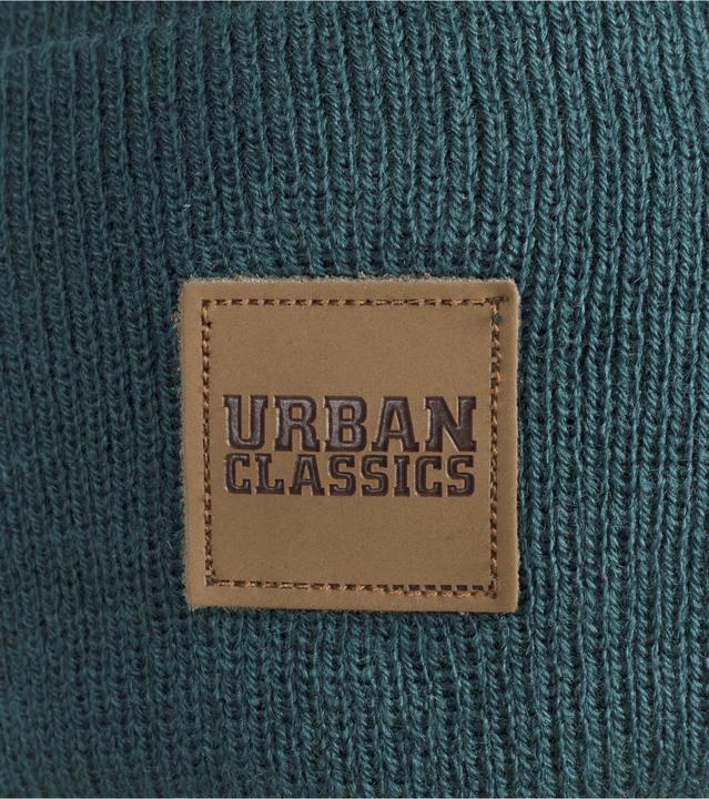 Produktbild Urban Classics Leatherpatch Long Beanie (One Size)