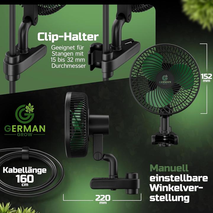 Image du produit GermanGrow Ventilateur à clipser
