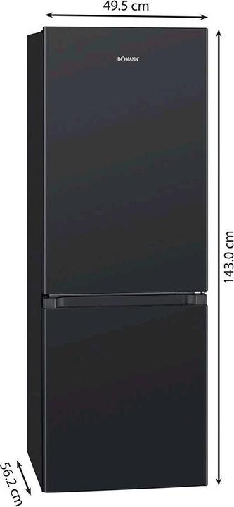 Produktbild Bomann KG 322.1 sw schwarz-glänzend (175 l)