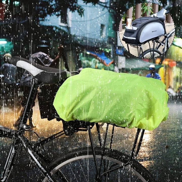 Produktbild Wozinsky Universal Waterproof Rain Cover for Bike Pannier Bag or Backpack green (WBB5YW)