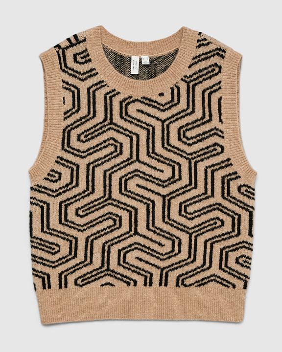 Image du produit Vero Moda Ärmelloser Pullover mit Leopardenmuster (XL)