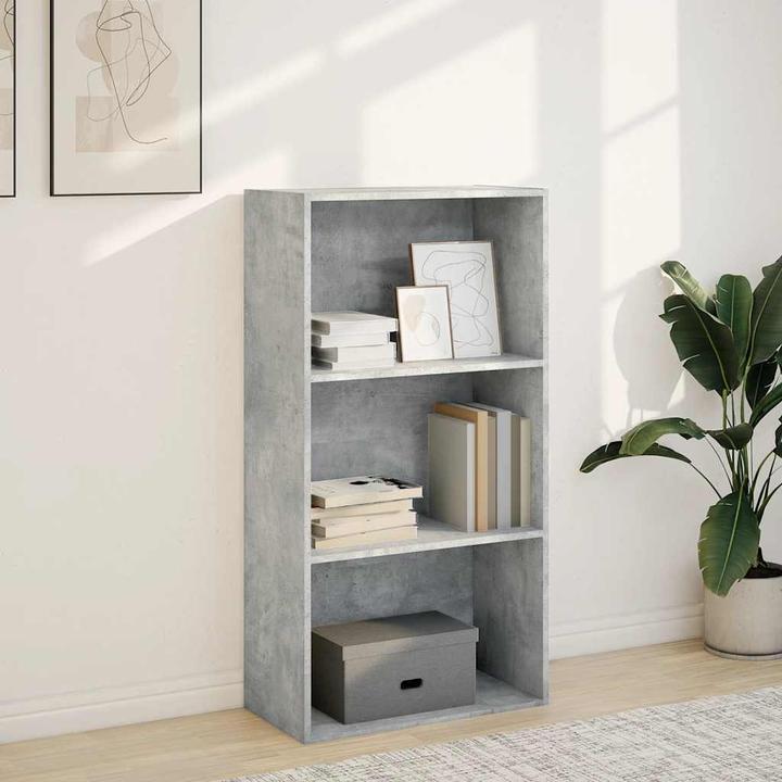 Immagine prodotto VidaXL Bücherregal Standregal Büroregal Aktenregal Aufbewahrungsregal Betongrau (60 x 30 x 114 cm)