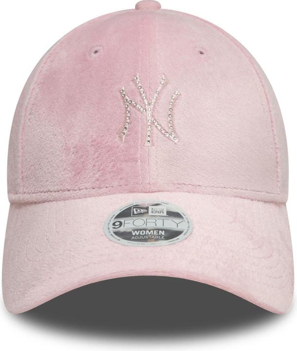Actual product image New Era 9Forty Damen Cap - VELOUR DIAMANTE NY Yankees rosa