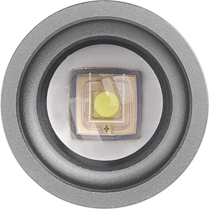 Actual product image Emos LED Aufladbare Metall-Taschenlampe, 600 lm, 1 200 mAh (16 cm, 600 lm)