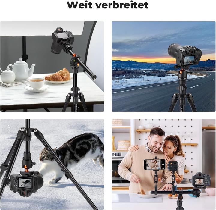 Actual product image K&F Concept Tripod with Diaphragm Arm (Metal)