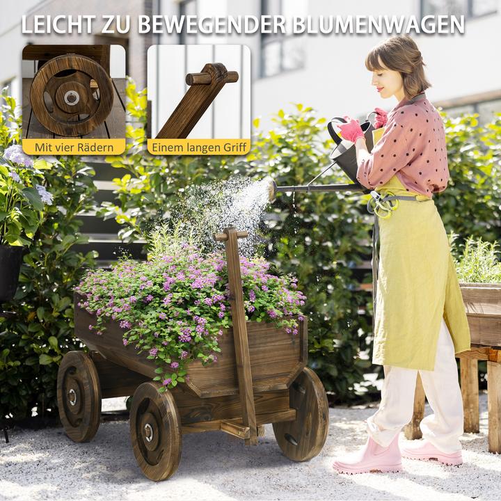 Immagine prodotto Outsunny Blumenwagen mit Rollen