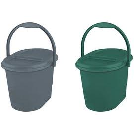 keeeper Bio-Abfalleimer elsa, 13 Liter, eco-grey, Abfalleimer, Grau