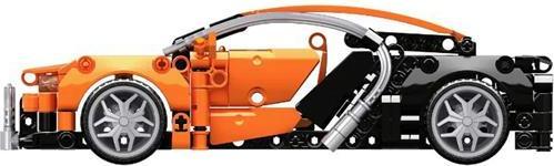 Actual product image Open Bricks Technic Car OB-WS0904 Orange sports car kit