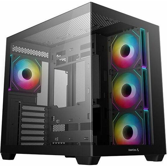 Deepcool CG530 4F (ITX, ATX, mATX), PC Gehäuse, Schwarz