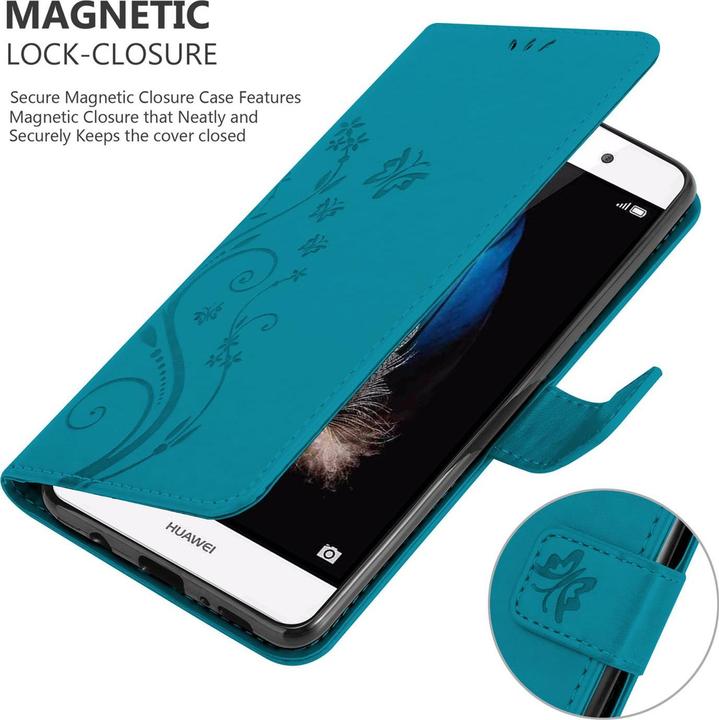 Produktbild Cadorabo Flower Book Cover (Huawei P8 Lite)