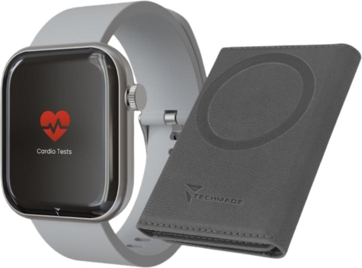 Produktbild Techmade Smartwatch Glam mit Künstlicher Intelligenz - Bundle-Pack (44.45 mm)