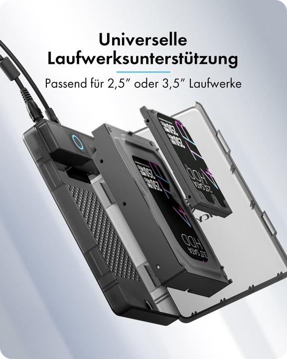 Produktbild Icy Box Spade Base 388 – 3.5" SATA Gehäuse USB 3.0 (3.5")
