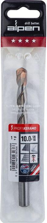 Actual product image Alpen Ceramic drill (10 millimetres)
