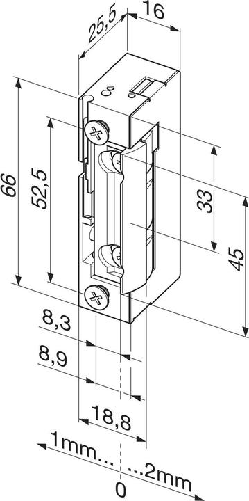 Produktbild effeff Elektro Türöffner (Glastür, Indoor)