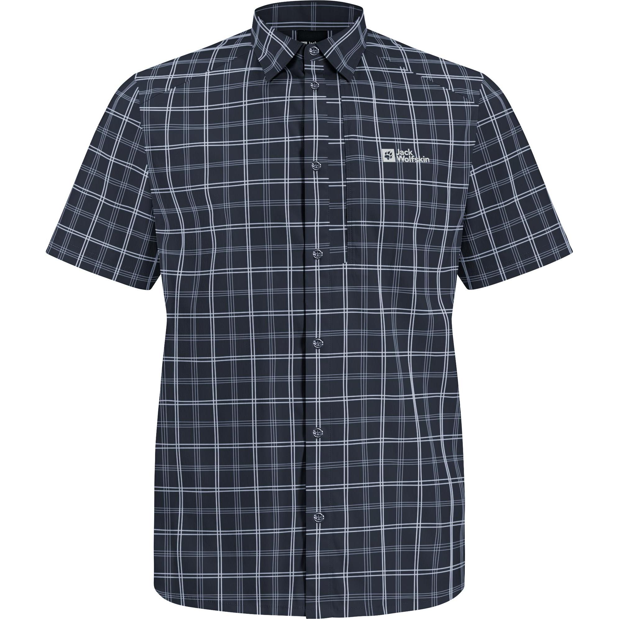 Jack Wolfskin, Herren, Hemd, Norbo S/S Shirt M, Blau, (M)