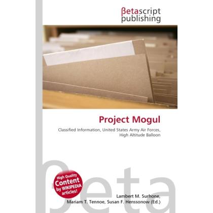 Project Mogul, Fachbücher