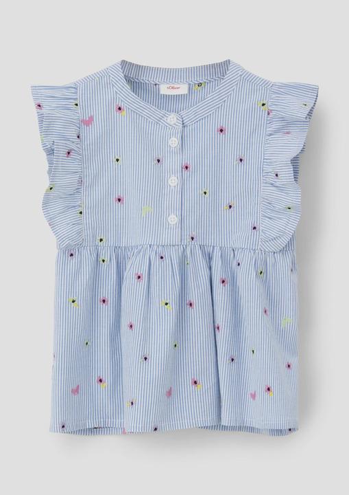 Produktbild s.Oliver Bluse Shirtbluse mit Rundhalsausschnitt (98)