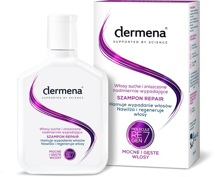 Immagine prodotto Dermena Supported By Science Shampoo riparatore per capelli secchi (200 ml, Shampoo secco)